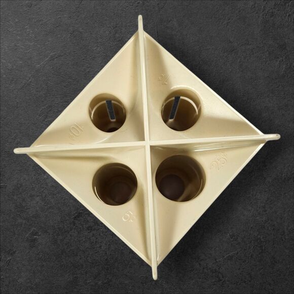 MMF Industries Coin Sorter Tender Counter Beige USA Made 4 Tubes 224-0006-14 - Picture 3 of 8